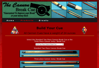 The Cannon Break Cue (24 Ball Busting Ounces)